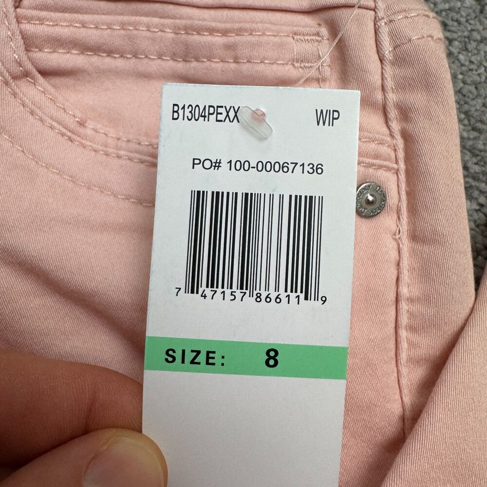 Democracy Ab Technology Freedom Ankle Denim Jeans Womens 8 Pink Stretch NWT - Picture 11 of 16